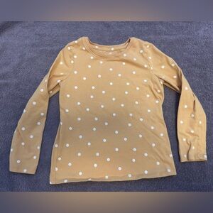 Jumping Beans Yellow Polka Dot Long Sleeve Tee